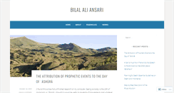Desktop Screenshot of bilalaliansari.com